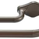 Lwiiom Anqiue Bronze Double Curtain Rods For Windows 72-144 Inch,Heavy Duty Double Curtain Rod with Aluminum Finial and Bracket,Adjustable Double Window Rods For Blackout Or Room Darkening Panel
