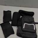 Ytonet Crutches Padding & Crutch Bag 5 PCS, Crutch Pads for Armpits and Hand Grips, Water-Resistant, Pouch with Reflective Strips, Crutches Accessories for Standard Crutches, Men, Women (Black)