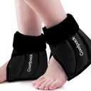 Comfpack 2 Pack Ankle Ice Pack Wrap Heel Ice Pack for Pain Relief, Hot Cold Therapy Cold Pack for Plantar Fasciitis, Achilles Tendonitis, Ankle Sprain, Foot Pain