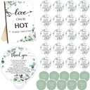 Wenqik 100 Set Wedding Favors for Guests Compact Folding Fans Bulk Thank You Gifts for Wedding Souvenirs