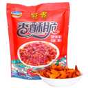 4 x SODGHYTR Chinese Spicy Crispy Chili Snack with Sesame Seeds,Crispy Fried Spicy Chips,Ready To Eat, 108g/3.8oz,Peanuts+Chilies+Broad Beans, Suitable for Lamian Noodles, Rice and Sushi Mix