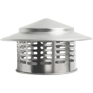 6" Round Chimney Caps, Stainless Steel Chimney Cap with Screen, 6 Inch Stove Pipe Cap Chimney Cover for All-Round Chimney Protection, 6 Inch Chimney Cap Roof Vent Cap Rain Caps for Outside
