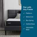 Lucid 8 Inch Memory Foam Mattress - Medium Firm Feel - Infused with Refreshing Bamboo Charcoal and Cooling Gel - Bed in a Box - Temperature Regulating - Pressure Relief - Breathable - Twin Size