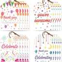 120 Pcs Gift Tags Celebrate Thank You Present Labels with String 3x2in Tags Paper Labels Luggage Tags Labels Paper Tags for Present for Wedding Birthday Gift Favors Wrapping