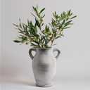 Sunddo Rustic Ceramic Vase for Home Decor, 8 inch Farmhouse Vintage Boho Vase, Farmhouse Decor, Table Living Room Bedroom Fireplace Decor