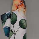 Round Tablecloth Fitted Elastic Edge Patio Table Covers Wrinkle Resistant Polyester Table Cloth for Picnic Camping Indoor and OutdoorDragonflies Butterflies Flowers 57"-68" (White/Reds/Oranges/Yellows/Greens)