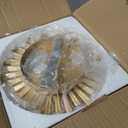 1-Light Gold Sputnik Semi-Flush Mount Ceiling Light, 9.8-Inch Glass Fixture