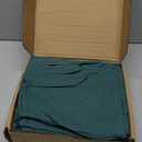 Amazon Basics Lightweight Super Soft, Breathable Brushed Microfiber 4-Piece Bed Sheet Set, Wrinkle Resistant with 14-Inch Deep Pockets, Queen, Emerald Green, Solid