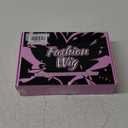 AISI HAIR Dark Brown Mixed Light Blonde Wig for Women, Long Wavy Lace Hairline Middle Part Synthetic Heat Resistant Wig for Daily Party-26 Inch