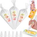 Cream Glue, 3PCS White Whipped Cream Glue Kit (Each 100g) with 6PCS Piping Tip, DIY Phone Case Kit for Decoration Craft Gift Fun for Birthday, Christmas