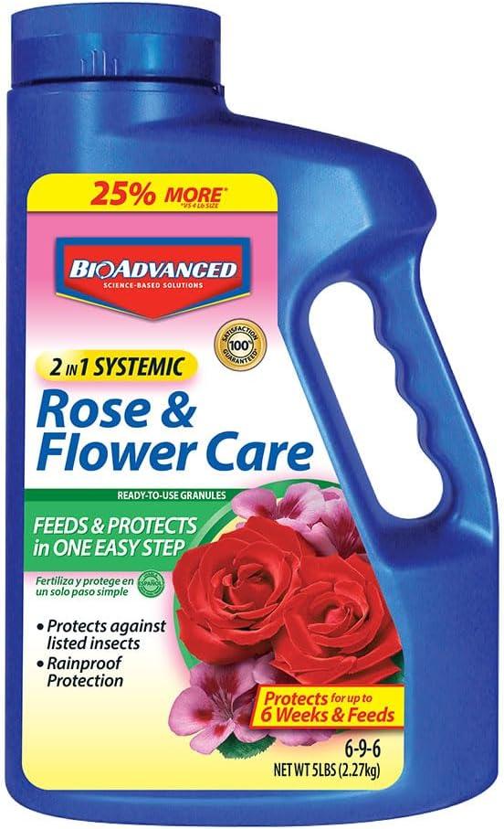 BioAdvanced 2-In-1 Systemic Rose and Flower Care, Granules, 5 lb