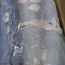 Bedsure King Size Comforter Set - 7 Pieces Floral Blue Soft Bedding Sets, King Bed in a Bag with Botanical Flowers Comforter, Sheets, Pillowcases & Shams