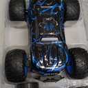 Remote Control Car, 1:18 Rc Cars, All-Terrain RC Truck with LED Light, 20KM/H, Rechargeable, 2WD, 2.4GHz, Sturdy PVC Shell, Remote Control Truck for Boys 4-7 8-12, Beginner (Blue)