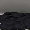 ANIVIVO 24" Long Knee Length Skirted Leggings for Women, Athletic Pleated Skirt with Leggings Workout Skirt Pockets (X-Large, Black-front Pocket)