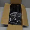 LANTEFUL Tall Narrow Shoe Rack for Entryway, 10-Tier Sturdy Metal Shoe Shelf Storage 10-15 Pairs of Shoes and Boots, Space Saving Corner Shoe Rack Organizer for Closet,Doorway,Garage,Living Room (Black)