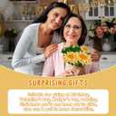 Pipe Cleaners Craft,Sunflower Pipe Cleaner Flowers,4 Assorted Colors Pipe Cleaners Bulk,Chenille Stems for DIY Flower Making Kit with Floral Wires,Scissors,Ruler,Hot Melt Glue Guns and Glue Sticks (bud,Large and small sunflowers)