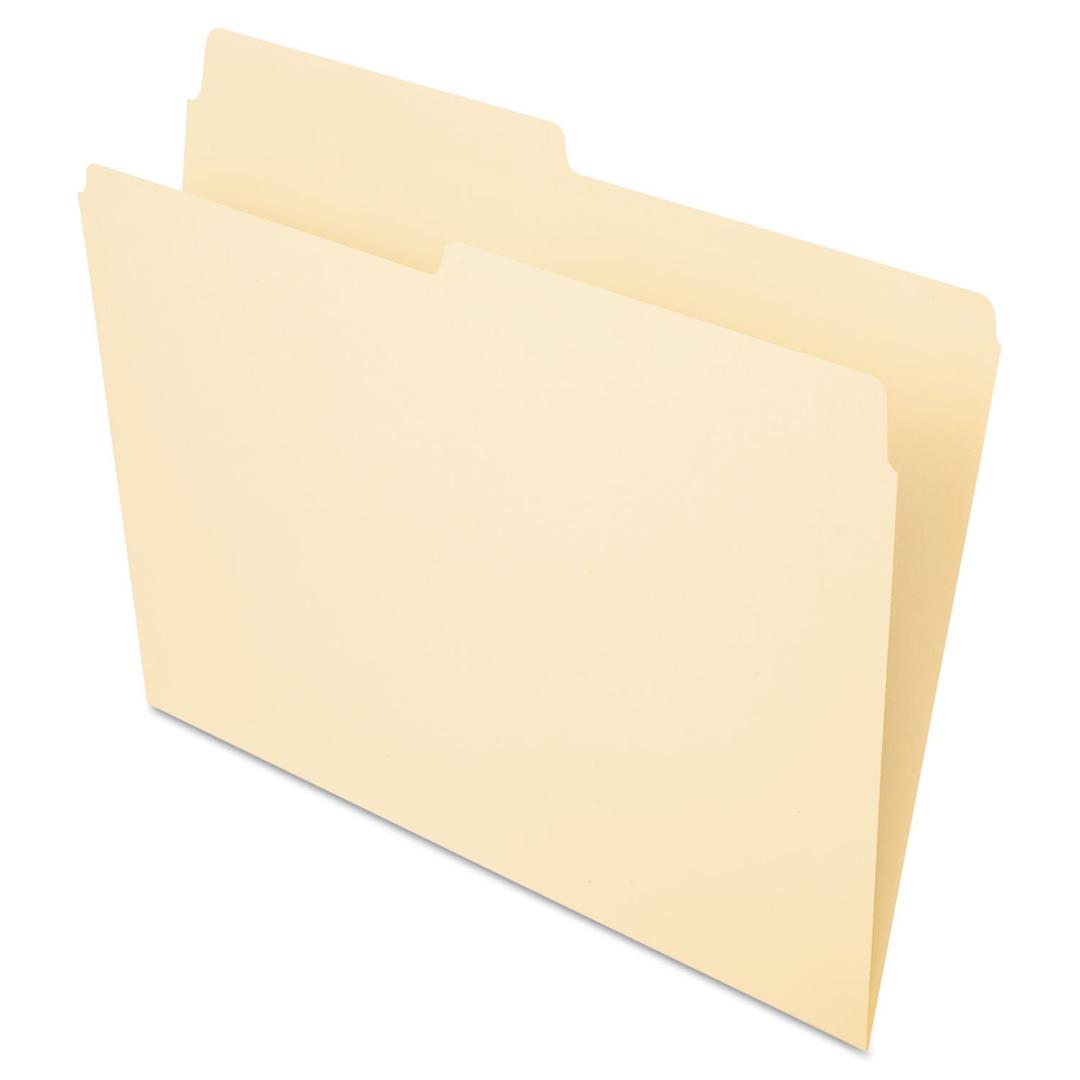 Pendaflex File Folders, Letter Size, Manila, 1/2 Cut, 100/BX (752 1/2), Letter