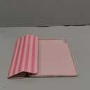 TopPerfekt Case for iPad 11th (A16) 11-inch 2025/10th Generation 10.9-inch 2022, Stripes [Auto Wake/Sleep] with Pencil Holder Trifold Stand Smart Cover with Soft TPU Back, Supports Touch ID - Pink