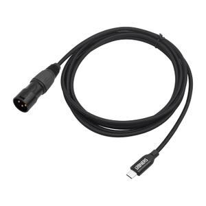 6.6FT USB-C to XLR Male Cable, USB-C to XLR Male Adapter Cable for Active Speakers, Mixers, Power Amplifiers, and Professional Audio Equipment