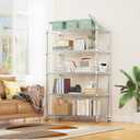 M MZG 1750 LBS Storage Shelves 5-Tier Utility Shelving Unit Steel Organizer Wire Rack for Home,Kitchen,Office,Garage, Capacity 17.7" D x 47.2" W x 72.3" H | Organizer Wire Rack, for Home, Kitchen, Office, Garage, 1750 LBS Capacity