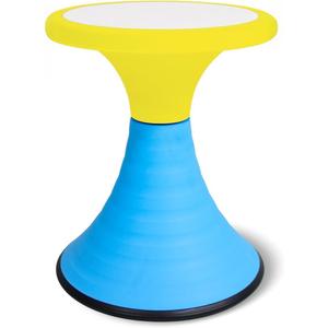 AOBOTE Kids Wobble Swivel Stool, 15.7" Height Wiggle Stool for Ages 6+, 360 Rotatable Active Learning Chair, Flexible Seating for Classroom & Home, Improves Posture & Focus, Blue