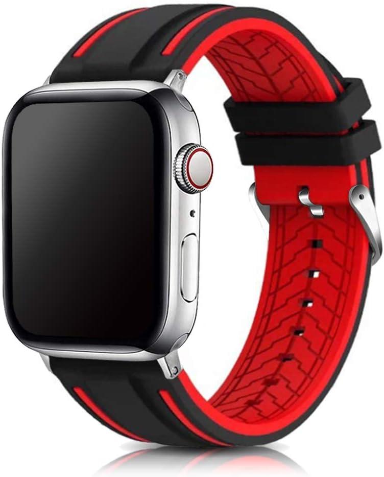 Compatible with Apple Watch Bands 49mm 46mm 45mm 44mm 42mm 41mm 40mm 38mm Silicone Diver Model Replacement Rubber Sport Watch Strap for iWatch Series 11/10/9/8/7/6/5/4/3 Ultra/SE 3/2/1