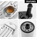 4WD Transmission Filter Kit Transmission Oil Filter Kit - Compatible for 45RFE 545RFE 65RFE 66RFE 68RFE for Ram 1500/2500/3500 for Jeep Grand Cherokee 2001-2013 - Replace Part 5013470AC