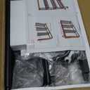 AZERPIAN Slim Rolling Cart 4 Tier Narrow Storage Cart on Wheels with MDF Board Top and Metal Handle for Small Space Kitchen Living Room Home Office Pantry Bathroom Laundry Room(16.545.1230.31 inch)