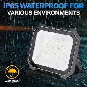 LED Flood Lights Outdoor, 100W 10000LM Super Bright Floodlight Outside Work Light with 5.9FT Plug, IP65 Waterproof 6000K Outdoor LED Flood Light for Garage, Yard, Lawn, Garden
400+ bought in past month