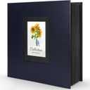 Photo Album 4x6 600 Photos, Leather Cover Extra Large Capacity Holds 600 Horizontal and Vertical 4x6 Pictures Record Valentine's Day Christmas Holiday Commemorative Gift(Blue, 600 Pockets)
