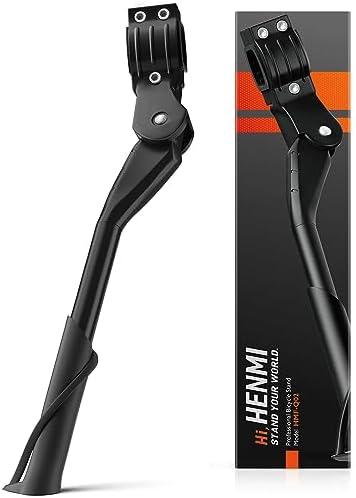 HENMI Adjustable Kickstand for 26"-29" Bikes, Non-Slip Sole, Aluminum Alloy, For Mountain & Trek Bikes