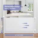 Retractable Baby Gates No Drilling, PRObebi Retractable Dog Gate for the House Extends to 54" Wide 33" Tall, Gates for Baby Indoor, Stair Gate for Outdoor, Stairs, Hallways, Doorways, Deck, Porch