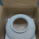 Lunar Glaze Ceramic Vase – Decorative Round Accent Piece for Tabletop & Shelf, Ideal for Floral Arrangements & Modern Farmhouse Décor, 11.5” W x 9.75” H