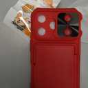 ONETOP Compatible with iPhone 17 Pro Wallet Case with Card Holder, PU Leather Kickstand Card Slots Case, Double Magnetic Clasp and Durable Shockproof Cover 6.3 Inch (Red)