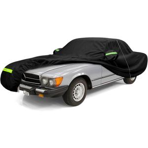 Waterproof Car Cover Compatible with 1981-2002 Mercedes-Benz SL-Class 380/500/560 SL 2 Door Coupe/Roadster, 300D Oxford Cloth with Inner Cotton Liner Car Covers for Dust Snow Rain Hail Protection
