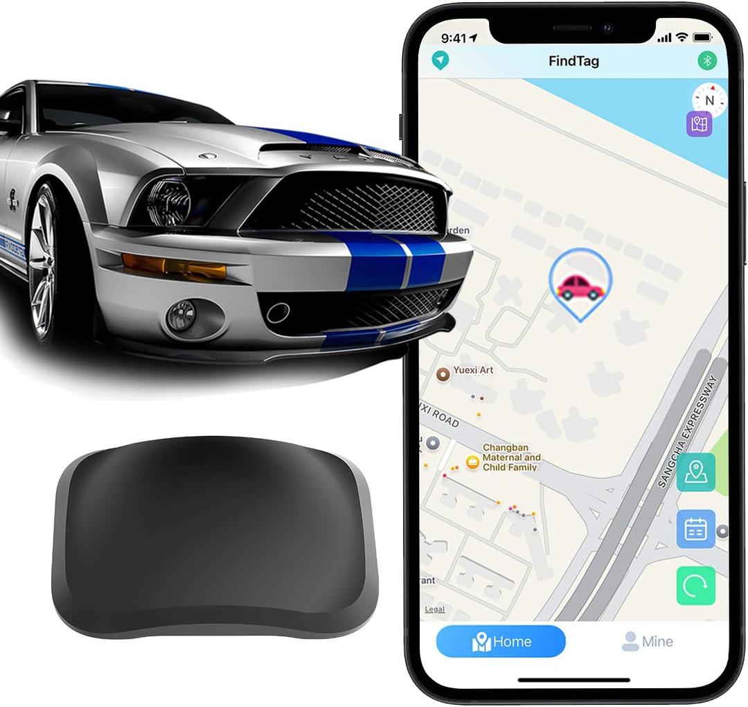 RealTime Mini GPS Vehicle Tracker  Weatherproof Magnetic Design  No Monthly Fee  Compatible with Android & iOS  Top Hidden Car Tracker for Global Coverage