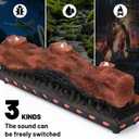 Electric Fireplace Logs Realistic Flame Effect with Candle LED Flame Light USB Powered 16 Inches Electric Fireplace Insert Log Home Decoration Remote Control