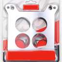 Aluminum Carburetor Adapter Plate 2696 Four Hole Square-Bore To Square-Bore Adaptador De Carburador Individual Venturi