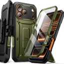SUPCASE for iPhone 17 Pro Max Case with Camera Control Button (Unicorn Beetle Pro), [Built-in Kickstand & Screen Protector] [Military-Grade Protection] Full Body Heavy Duty Phone Case, Guldan