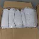 Trlyc 100 Pcs Spandex Chair Covers for Dining Chairs Stretch Polyester Dining Chairs Slipcovers for Wedding Party Decor Banquet Flat-Front Chair Cover (White)