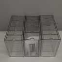 Acrylic 3 Pack Desk Organizers and Accessories, Makeup Organizer Storage With 15 Drawers, Desk Organizers, Dustproof Drawer Organizer and Storage for Make Up, Jewelry, DIY Pen