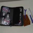 Dog Grooming Scissors kit with Safety Round End, Pet Grooming Trimmer Set with Blunt Tip-Thinning, Straight, Curved Shears tool with Comb, Nail Cliper and Nail File for Long Short Fur of Cat and Puppy