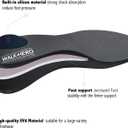 Plantar Fasciitis Feet Insoles Arch Supports Orthotics Inserts Relieve Flat Feet, High Arch (Mens 10-10 1/2 | Womens 12-12 1/2), Gray
