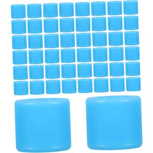 50pcs Pigeon Leg Bands Solid Identification for Racing Quail Small Poultry Fade- Lightweight Fully Closed Structure for (Blue)