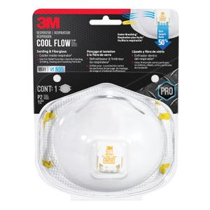 3M Valved Respirator 8511, Disposable Respirator, 1 per pack