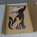 SUPERDANT Metal Cat and Dog Garden Decor for Outside Animals Yard Stakes for Decorations Outdoor Statues Iron Art Stake Decorative Silhouette Lawn Ornament Patio Porch Farmhouse Decoration Gifts