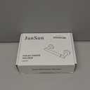 JunSun White Toilet Paper Holder Wall Mounted Pivoting Toilet Paper Roll Holder White Matte Bathroom Toilet Paper Holder White Stainless Steel Modern White Bathroom Tissue Holder Mega Roll TP Holder