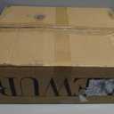 4ft Christmas Tree Pre-Lit Artificial Mini Trees with Gold Pot Base, Flocked Snow Warm White and Colorful Lights Pine Cones, for Entrances, Home Decorations Holiday Decor