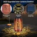 Solar Lantern Outdoor Lamp Waterproof Decorations Garden Decor, Christmas Birthday Gifts for Women, Mom, Grandma Decorative Garden, Yard, Patio, Lawn, Balcony Porch - Hummingbird B
