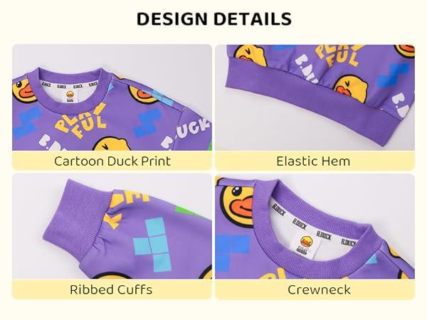 Cartoon Yellow Duck T Shirt for Boy Girl Top Short Sleeve T-Shirt Graphic Tee (Size 130/64)